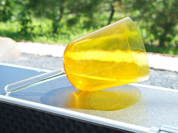 Perfect Sound Handheld Dyed Crystal Singing Bowl