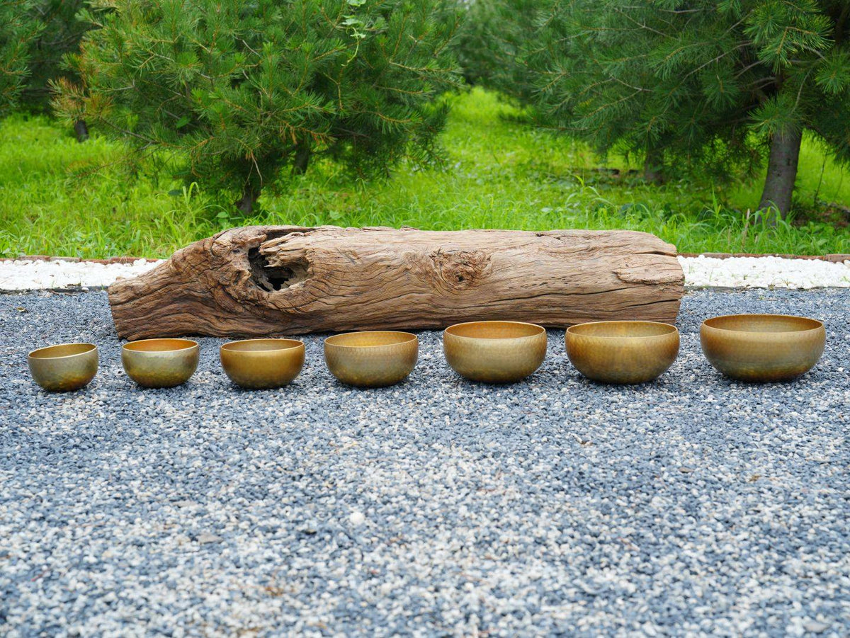 5.5 - 10 Inch Third Octave Singing Bowl 7 Pcs Set
