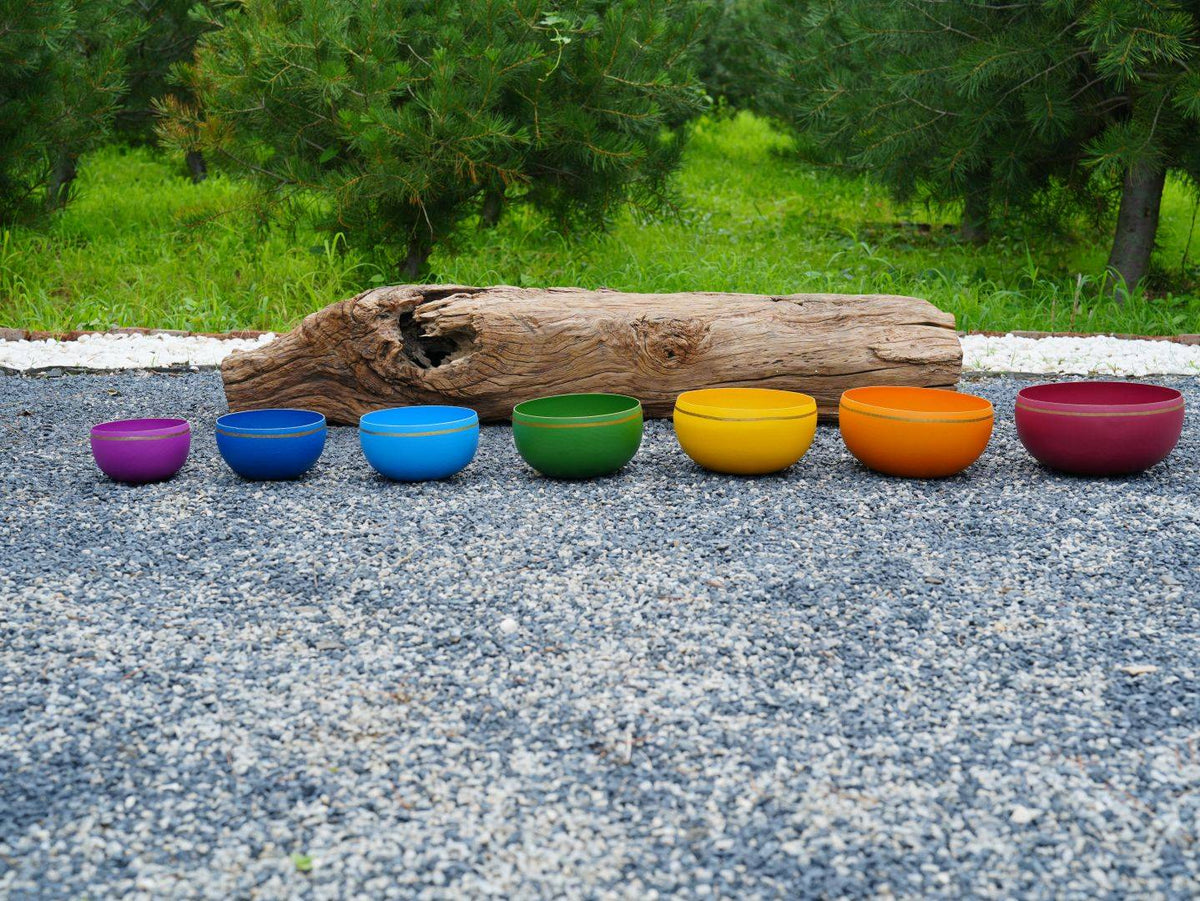 5.5 - 10 Inches Third Octave Rainbow Bowl Set (Coated Version)