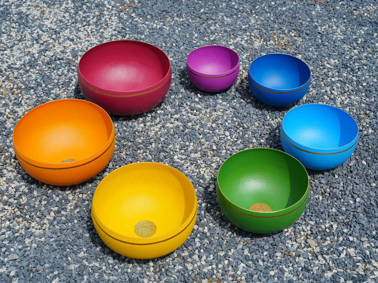 5.5 - 10 Inches Third Octave Rainbow Bowl Set (Coated Version)